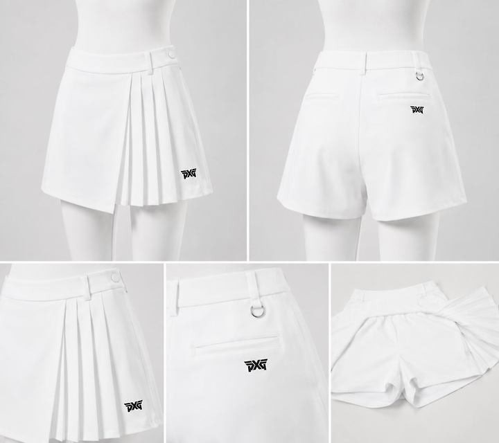 PXG 반주름 랩스커트 반바지-