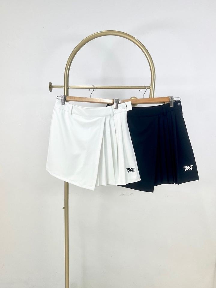 PXG 반주름 랩스커트 반바지-