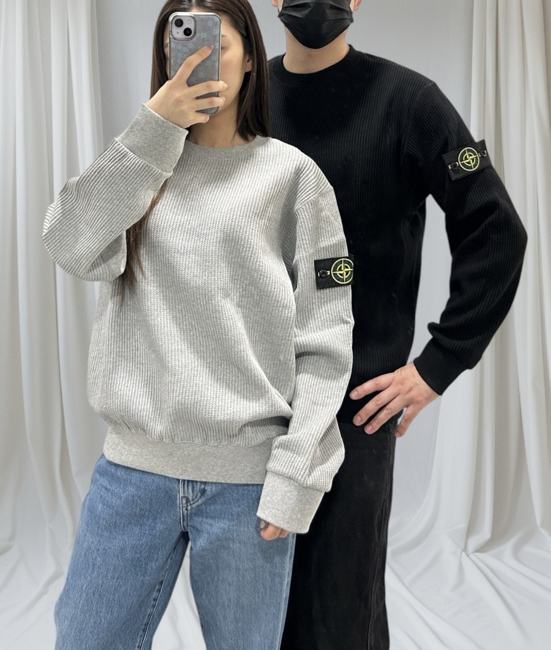 스톤 와플 맨투맨-