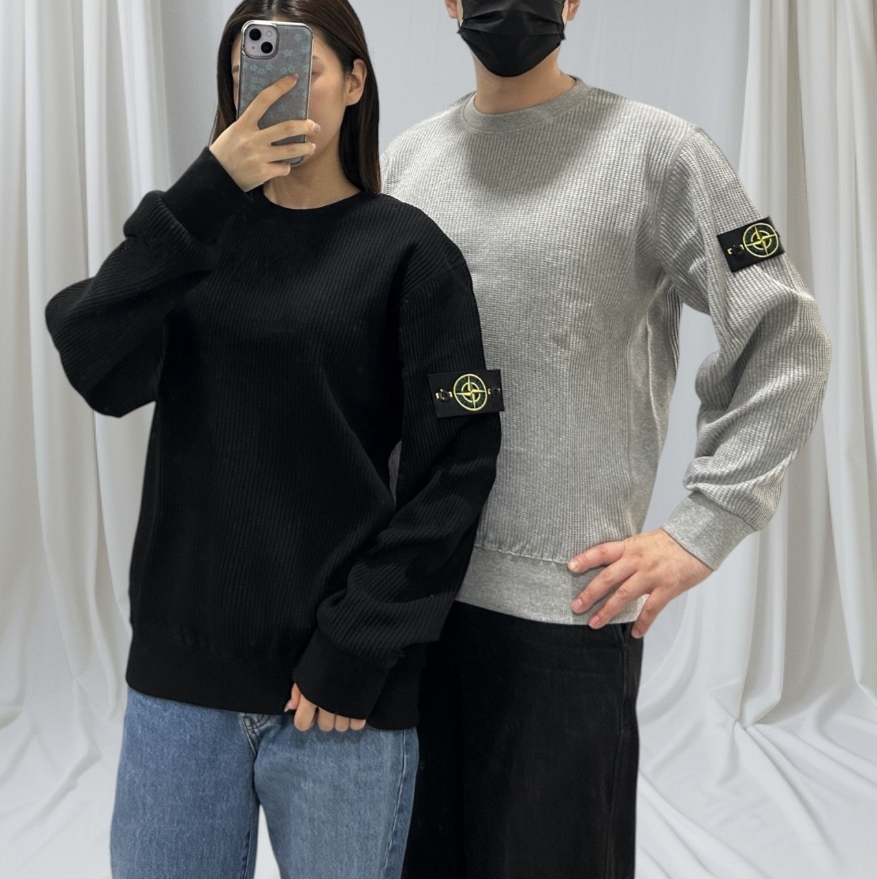 스톤 와플 맨투맨-