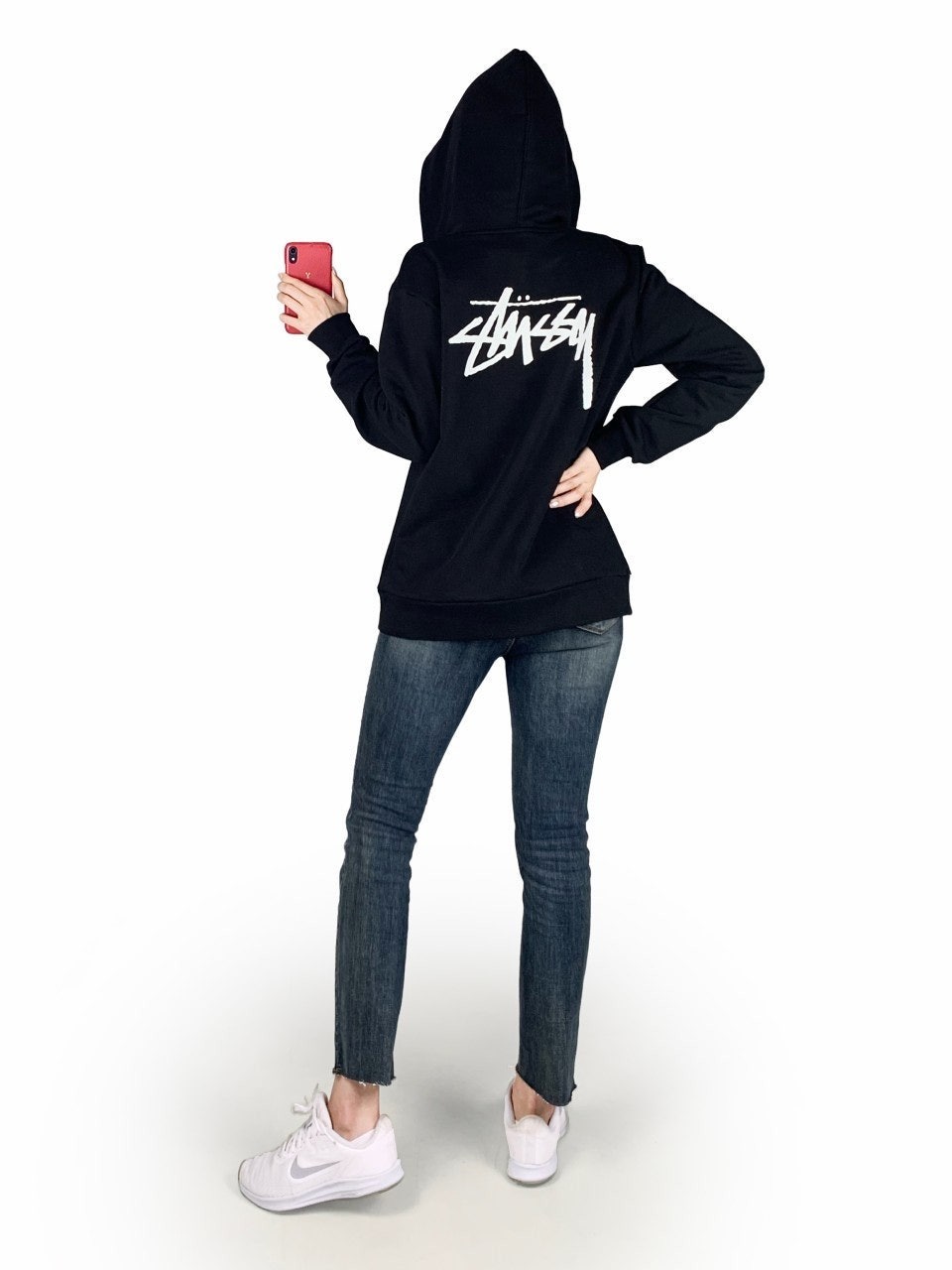 스투시 후드 집업-