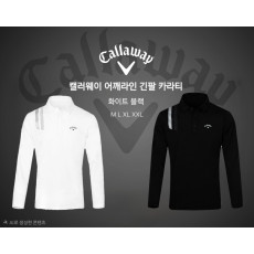캘러웨이 어깨라인 긴팔 카라티-