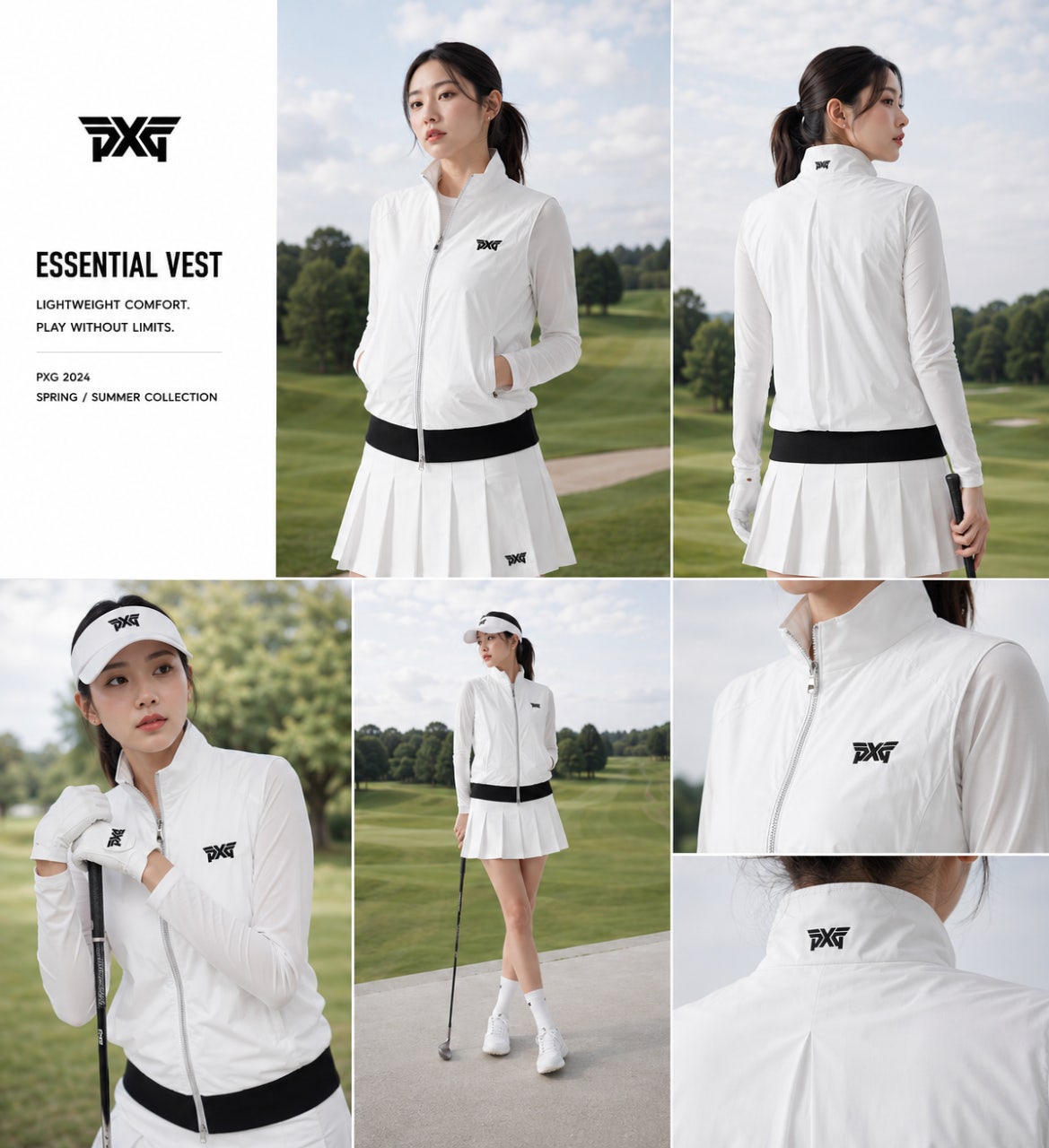PXG 백셔링 집업 베스트