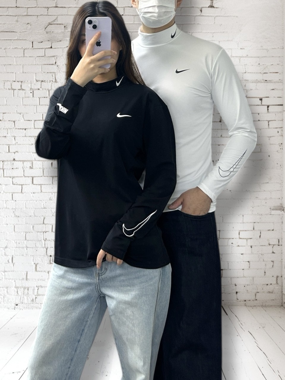 나이키 기모 이너-