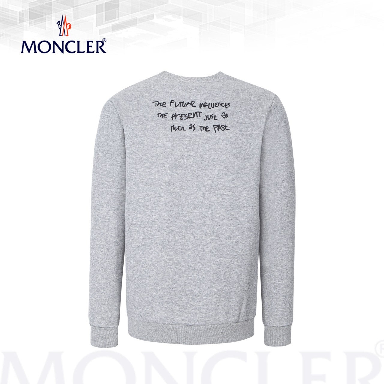 몽클레어 x 프라그먼트 자수 기모 맨투맨-