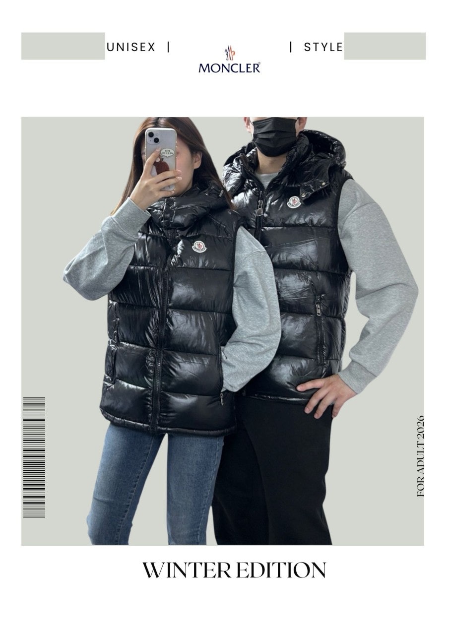몽클 패딩 조끼-