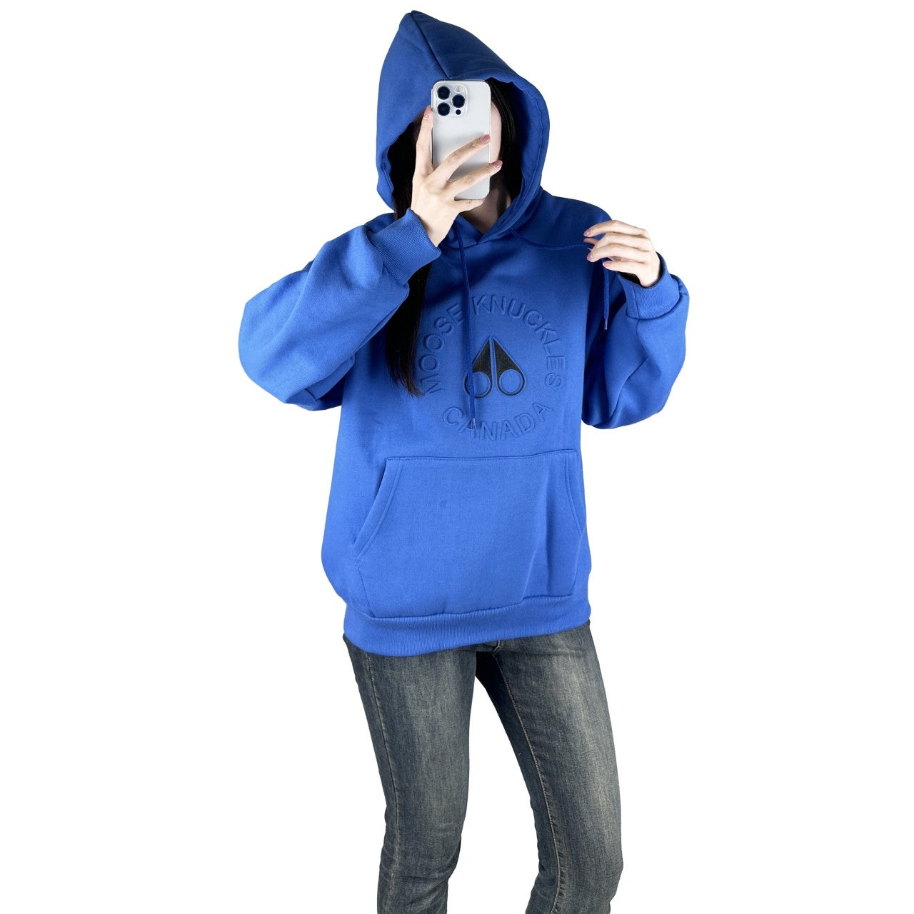 무스너클 기모 엠보 후드-