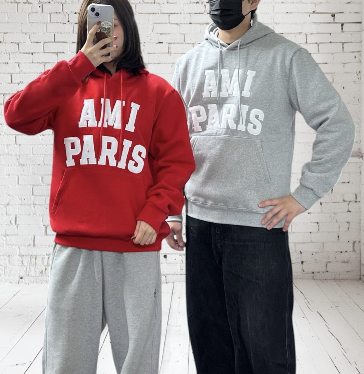 아미 기모 파리스 후드-