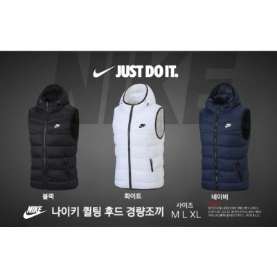 나이키 퀼팅 후드 경량조끼