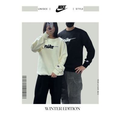 나이키 기모 레터 맨투맨-