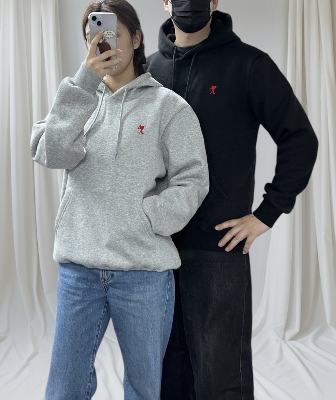 아미 기모 큐피드 후드-